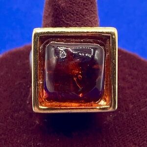 Vintage Givenchy Amber Ring